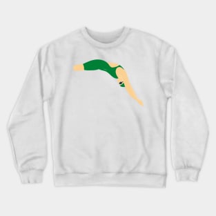 Diving - Green Crewneck Sweatshirt